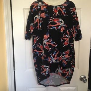 LuLaRoe Black Red White Blue Uncle Sam Irma XS